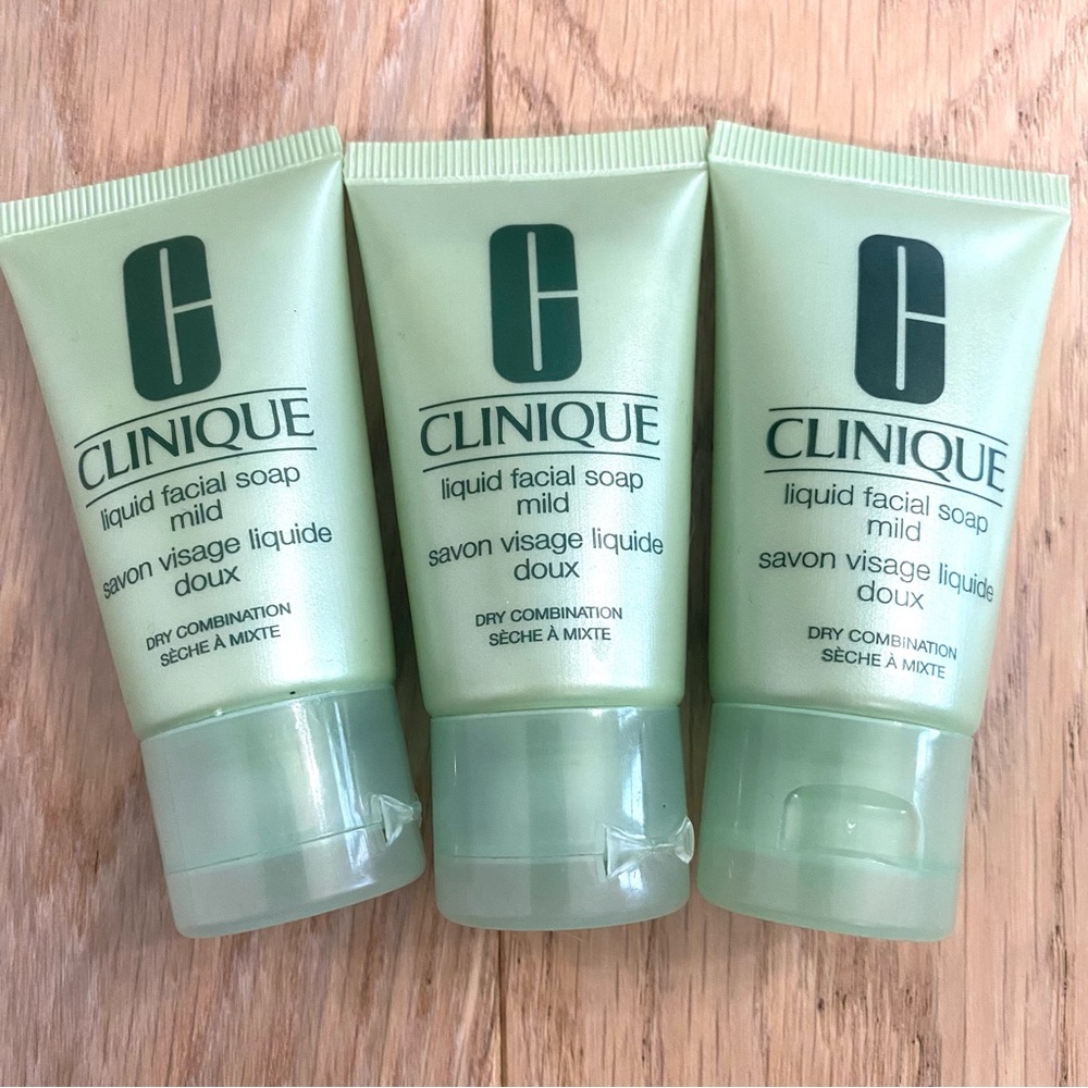 Clinique Liquid Facial Soap Mild Travel Size x3
